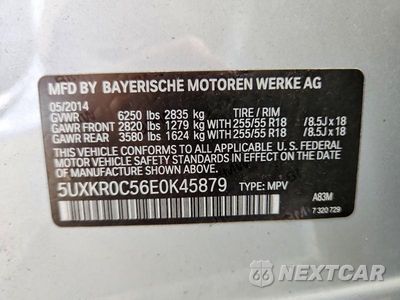 Zdjęcie 13 z 13 samochodu: 2014 BMW X5 XDRIVE35I VIN:5UXKR0C56E0K45879 - miniatura