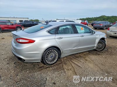 Trzecie zdjęcie samochodu z tyłu: 2014 FORD FUSION TITANIUM VIN:3FA6P0K90ER235836 - miniatura