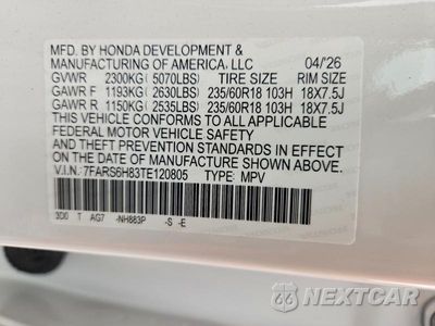 Zdjęcie 14 z 14 samochodu: 2026 HONDA CR-V SPORT-L VIN:7FARS6H83TE120805 - miniatura
