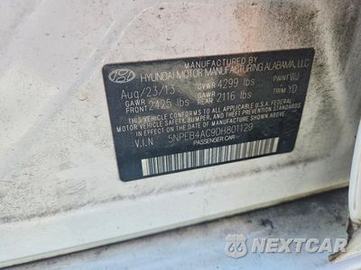 Zdjęcie 12 z 12 samochodu: 2013 HYUNDAI SONATA GLS VIN:5NPEB4AC9DH801129 - miniatura