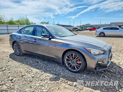 Czwarte zdjęcie samochodu z boku: 2023 INFINITI Q50 RED SPORT 400 VIN:JN1FV7DR9PM590735 - miniatura