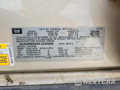 Zdjęcie 13 z 13 samochodu: 2015 BUICK ENCLAVE VIN:5GAKRBKD8FJ243988 - miniatura