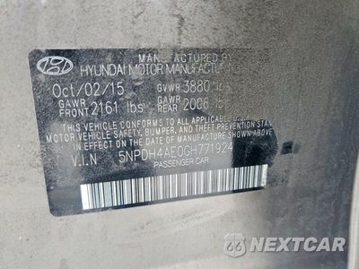 Zdjęcie 12 z 12 samochodu: 2016 HYUNDAI ELANTRA SE VIN:5NPDH4AE0GH771924 - miniatura