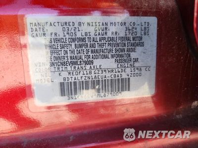 Zdjęcie 12 z 12 samochodu: 2021 NISSAN VERSA SV VIN:3N1CN8EV9ML879009 - miniatura