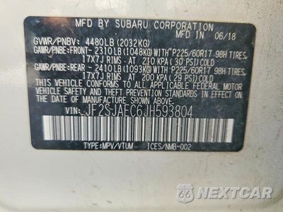 Zdjęcie 14 z 14 samochodu: 2018 SUBARU FORESTER 2.5I PREMIUM VIN:JF2SJAEC6JH593804 - miniatura