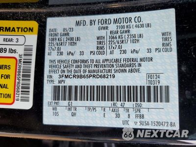 Zdjęcie 13 z 13 samochodu: 2023 FORD BRONCO SPORT BIG BEND VIN:3FMCR9B65PRD68219 - miniatura