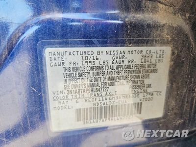 Zdjęcie 12 z 12 samochodu: 2017 NISSAN SENTRA SV VIN:3N1AB7AP9HL647727 - miniatura