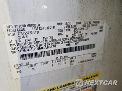 Zdjęcie 14 z 14 samochodu: 2021 FORD EXPEDITION XLT VIN:1FMJU1JT4MEA88370 - miniatura