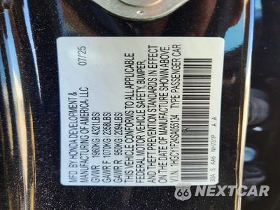 Zdjęcie 12 z 12 samochodu: 2025 HONDA ACCORD LX VIN:1HGCY1F24SA055134 - miniatura