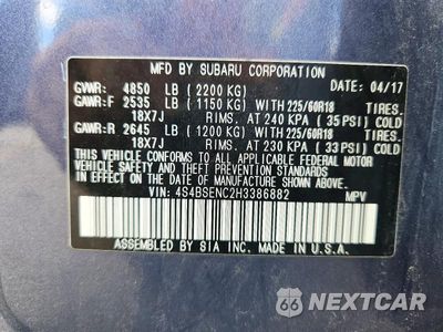 Zdjęcie 13 z 13 samochodu: 2017 SUBARU OUTBACK 3.6R LIMITED VIN:4S4BSENC2H3386882 - miniatura