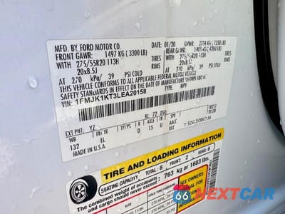 Zdjęcie 14 z 14 samochodu: 2020 FORD EXPEDITION MAX LIMITED VIN:1FMJK1KT3LEA20158 - miniatura