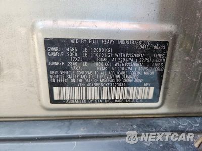 Zdjęcie 13 z 13 samochodu: 2014 SUBARU OUTBACK 2.5I PREMIUM VIN:4S4BRBDCXE3223839 - miniatura