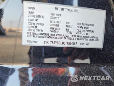 Zdjęcie 12 z 12 samochodu: 2026 TESLA MODEL Y VIN:7SAYGDED6TF524487 - miniatura