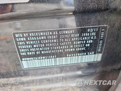Zdjęcie 12 z 12 samochodu: 2011 VOLKSWAGEN GTI VIN:WVWHD7AJXBW213867 - miniatura