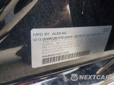 Zdjęcie 12 z 12 samochodu: 2013 AUDI S4 PREMIUM PLUS VIN:WAUBGAFL0DA212938 - miniatura