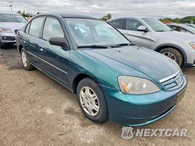 Czwarte zdjęcie samochodu z boku: 2001 HONDA CIVIC LX VIN:2HGES16521H513435 - miniatura