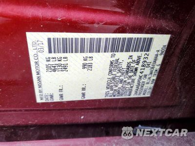 Zdjęcie 12 z 12 samochodu: 2017 NISSAN MAXIMA 3.5 SR VIN:1N4AA6AP0HC418932 - miniatura