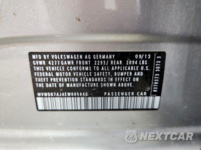 Zdjęcie 12 z 12 samochodu: 2014 VOLKSWAGEN GOLF VIN:WVWDB7AJ4EW005640 - miniatura