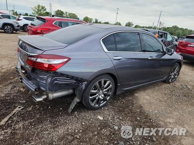 Trzecie zdjęcie samochodu z tyłu: 2017 HONDA ACCORD TOURING VIN:1HGCR3F90HA038992 - miniatura