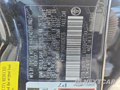 Zdjęcie 12 z 12 samochodu: 2015 TOYOTA CAMRY SE VIN:4T1BF1FK0FU036726 - miniatura