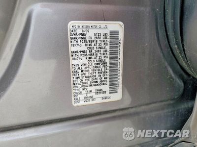 Zdjęcie 13 z 13 samochodu: 2010 NISSAN MURANO S VIN:JN8AZ1MU9AW000482 - miniatura