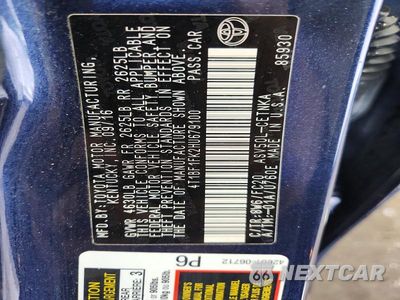 Zdjęcie 12 z 12 samochodu: 2017 TOYOTA CAMRY LE VIN:4T1BF1FK2HU679100 - miniatura