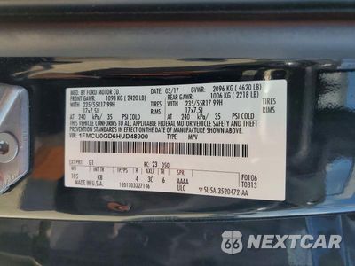 Zdjęcie 13 z 13 samochodu: 2017 FORD ESCAPE SE VIN:1FMCU0GD6HUD48900 - miniatura