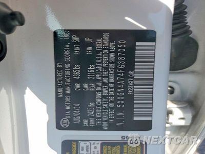 Zdjęcie 12 z 12 samochodu: 2015 KIA OPTIMA EX VIN:5XXGN4A74FG387050 - miniatura