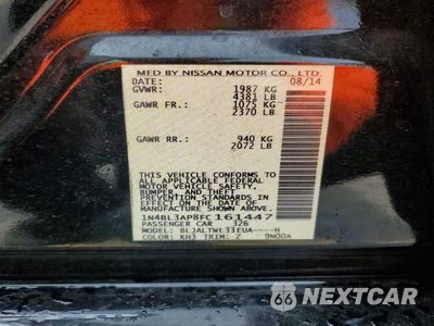 Zdjęcie 12 z 12 samochodu: 2015 NISSAN ALTIMA 3.5 SL VIN:1N4BL3AP8FC161447 - miniatura