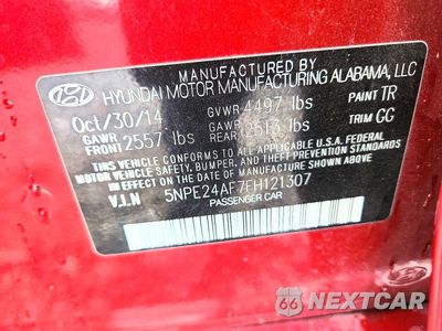 Zdjęcie 12 z 12 samochodu: 2015 HYUNDAI SONATA SE VIN:5NPE24AF7FH121307 - miniatura