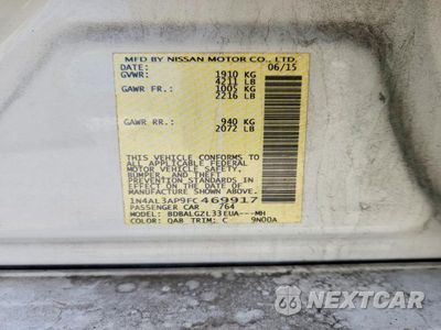Zdjęcie 12 z 12 samochodu: 2015 NISSAN ALTIMA 2.5 S VIN:1N4AL3AP9FC469917 - miniatura