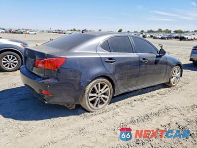Trzecie zdjęcie samochodu z tyłu: 2008 LEXUS IS 250 BASE VIN:JTHBK262785051807 - miniatura