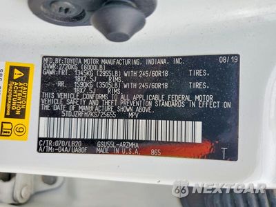Zdjęcie 14 z 14 samochodu: 2019 TOYOTA HIGHLANDER XLE VIN:5TDJZRFH7KS725655 - miniatura