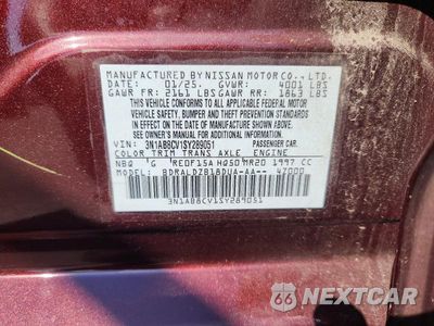 Zdjęcie 12 z 12 samochodu: 2025 NISSAN SENTRA SV VIN:3N1AB8CV1SY289051 - miniatura