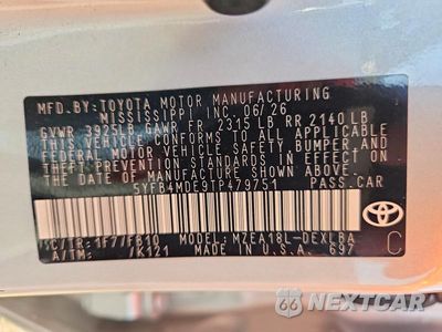 Zdjęcie 12 z 12 samochodu: 2026 TOYOTA COROLLA LE VIN:5YFB4MDE9TP479751 - miniatura