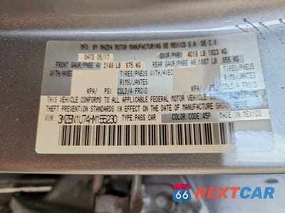 Zdjęcie 12 z 12 samochodu: 2017 MAZDA 3 SPORT VIN:3MZBN1U74HM155230 - miniatura