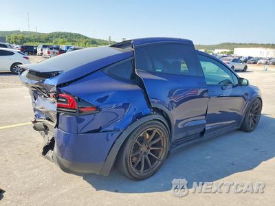 Trzecie zdjęcie samochodu z tyłu: 2022 TESLA MODEL X VIN:7SAXCBE61NF354751 - miniatura