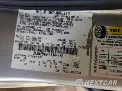 Zdjęcie 12 z 12 samochodu: 2011 FORD FUSION SEL VIN:3FAHP0JA4BR344770 - miniatura