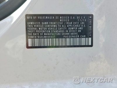 Zdjęcie 13 z 13 samochodu: 2020 VOLKSWAGEN JETTA SEL VIN:3VWEB7BU8LM006037 - miniatura