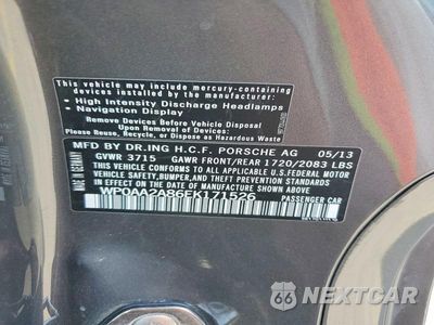 Zdjęcie 13 z 13 samochodu: 2014 PORSCHE CAYMAN VIN:WP0AA2A86EK171526 - miniatura