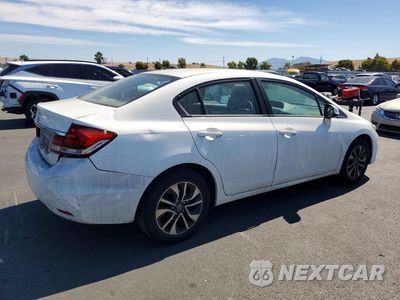 Trzecie zdjęcie samochodu z tyłu: 2013 HONDA CIVIC EX VIN:19XFB2F87DE080942 - miniatura