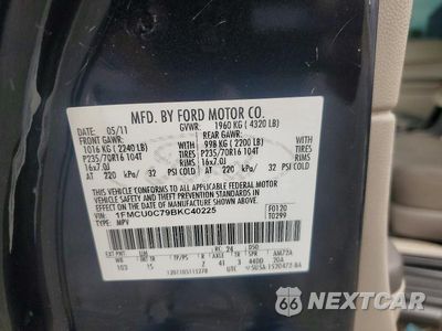 Zdjęcie 13 z 13 samochodu: 2011 FORD ESCAPE XLS VIN:1FMCU0C79BKC40225 - miniatura