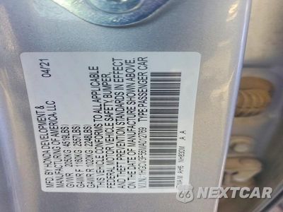 Zdjęcie 12 z 12 samochodu: 2021 HONDA ACCORD HYBRID EXL VIN:1HGCV3F56MA012769 - miniatura