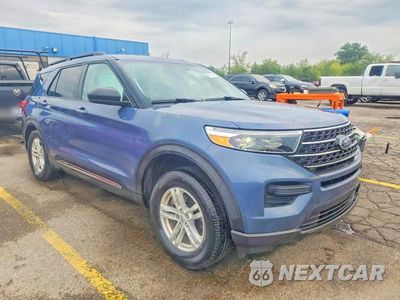 Czwarte zdjęcie samochodu z boku: 2021 FORD EXPLORER XLT VIN:1FMSK8DH1MGC33251 - miniatura