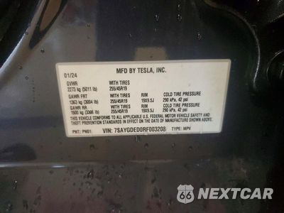 Zdjęcie 12 z 12 samochodu: 2024 TESLA MODEL Y VIN:7SAYGDED0RF003208 - miniatura