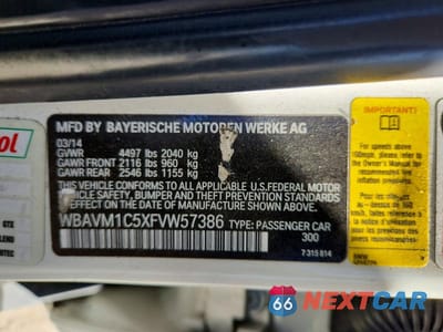 Zdjęcie 13 z 13 samochodu: 2015 BMW X1 SDRIVE28I VIN:WBAVM1C5XFVW57386 - miniatura