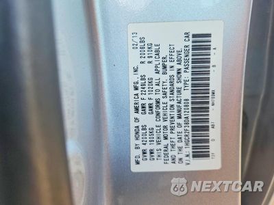 Zdjęcie 12 z 12 samochodu: 2013 HONDA ACCORD LX VIN:1HGCR2F38DA120808 - miniatura