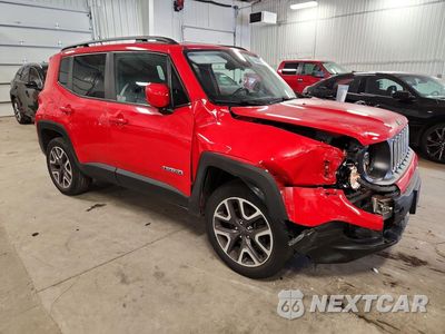 Czwarte zdjęcie samochodu z boku: 2016 JEEP RENEGADE LATITUDE VIN:ZACCJBBT8GPE34541 - miniatura