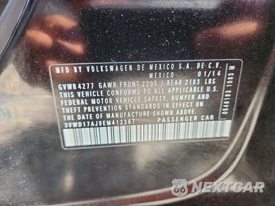 Zdjęcie 12 z 12 samochodu: 2014 VOLKSWAGEN JETTA SE VIN:3VWD17AJ9EM412367 - miniatura
