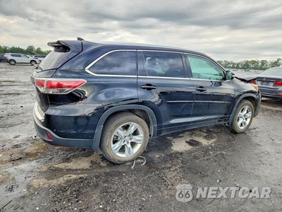Trzecie zdjęcie samochodu z tyłu: 2014 TOYOTA HIGHLANDER LIMITED VIN:5TDDKRFHXES071188 - miniatura